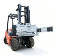 Attache pour chariot élévateur à transpalette à déplacement latéral série LDSJ TJ, capacité 1400-1900 kg, classe ISO 2/3, montage avec déplacement latéral intégré