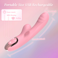 Saugender Kaninchen-Vibrator G-Punkt Klitoris-Stimulator Luftdruck-Saugfunktion Doppelmotor Dildo-Vibrator Silikon Erwachsenen-Sexspielzeug für Frauen