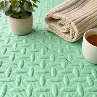 Tapis de yoga texturé en forme de feuille 60x30cm, dalles d'exercice en mousse pour la maison, la salle de sport, le studio de Pilates, tapis d'entraînement imperméable et rembourré
