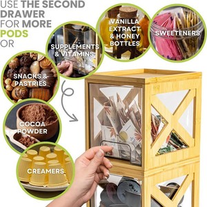 Acrylic <b>Kitchen</b> Drawer Organizer Stackable <b>Storage</b> <b>Box</b> For Snacks Food Container Rectangular Standing Type - Product Image 4