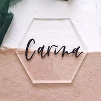 Cartes de Place d'escorte en acrylique transparent-parfaites pour les mariages, les fêtes d'anniversaire, les numéros de Table, le nom des invités, les enseignes alimentaires et les événements spéciaux