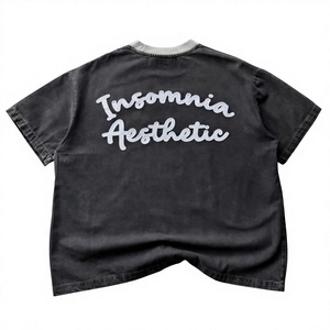 Camiseta Unisex de Verano de Alta Calidad, 100% Algodón, Tejido Grueso, Transpirable, Sin Arrugas, Estilo Urbano, Personalizable Hecho a mano - Product Image 4