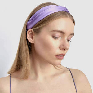 Nuevos accesorios para el cabello para mujer, diadema de seda de morera 100%, envoltura elástica para el cabello - Product Image 4