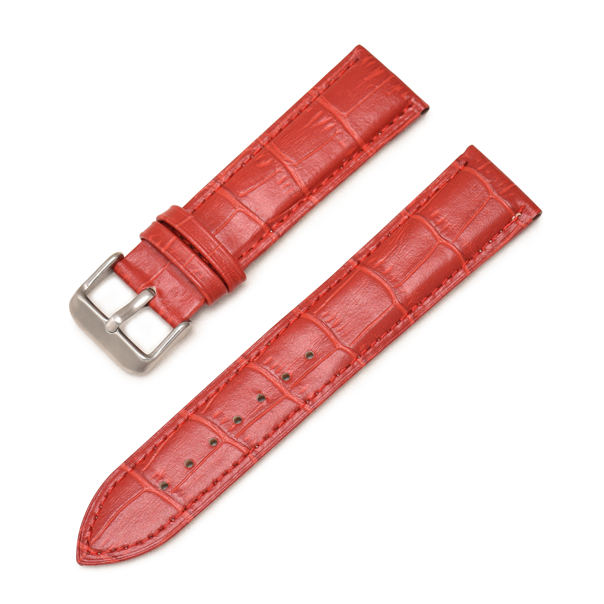 Boucle argentée rouge + DQ