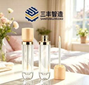 Popular Design 6ml Empty Frost Lip Gloss <b>Bottles</b> Customized Lip Oil Tubes Cosmetic Packaging Container - Product Image 3