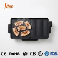 Grill électrique ultra-rapide 2200W, plaque de cuisson haute puissance pour table, surface antiadhésive pour une cuisson rapide, vente en gros B2B