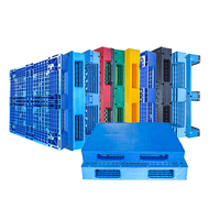 Palette en plastique HDPE Euro double face robuste, grande, empilable et réversible, pour usage intensif, en vente
