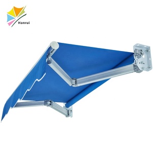 Auvent manuel/automatique télescopique rétractable, <span class=keywords><strong>tente</strong></span> pliable, pare-soleil avec raccords et poignée sur pédalier - Product Image 4