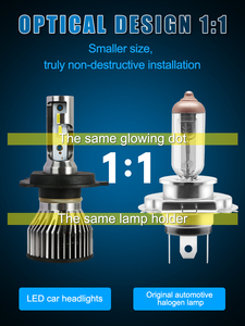 หลอดไฟหน้า LED G4 300w 4 ท่อทองแดง CSP 9054 กำลังสูง H4 H1 H11 H7 9005 9006 Canbus หลอดไฟรถยนต์สำหรับรถยนต์และรถบรรทุก - Product Image 6