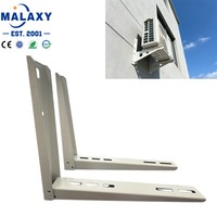 Support mural anti-vibration robuste Malaxy pour climatiseur split, pliable, universel, en acier inoxydable