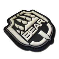 Patch souple décoratif à coudre en PVC souple 3D motif griffe d'ours, badge tactique du jeu Escape from Tarkov pour vêtements, sacs à dos et ceintures