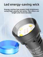 Indicador de Energía LED AD16-22DS Universal AC/DC hasta 380V con Luces de Estado Rojas, Verdes y Amarillas