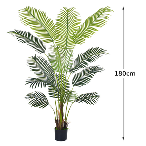 Palma Artificiale Grande Verde per Decorazione <span class=keywords><strong>Soggiorno</strong></span>, Pianta Artificiale di Lusso in PE - Product Image 5