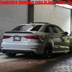 S3 A3คาร์บอนไฟเบอร์8V ปีกท้ายรถสปอยเลอร์สำหรับรถ Audi A3 S3 8V ซีดาน2013-2017สไตล์รถ - Product Image 2