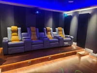 Großhandel Modernes Multifunktionales Eisenrahmen-Heimkino-Sofa Villa Privatclub Echtleder-Sofa Sessel Einsitzer Elektrisch