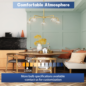 <span class=keywords><strong>Ampoule</strong></span> à <span class=keywords><strong>filament</strong></span> LED décorative T45 7W 806lm E27, style Edison vintage, lampe à économie d'énergie pour l'éclairage intérieur de la maison - Product Image 4