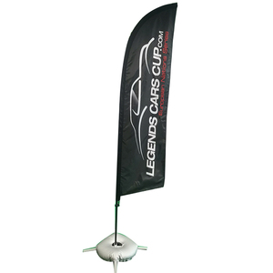 Customized Decorate Fast Produce Wholesales Cheap Promotional Outdoor Advertising Tear Drop Beach Feather Flag