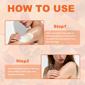 Lozione Corpo alla Papaya con Vitamina C e Ialuronato di Sodio per Idratazione e Luminosità della Pelle, Etichetta Privata OEM/ODM - Product Image 6