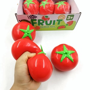 Jouet anti-stress en forme de tomate à presser, modèle de fruit décoratif, jouet sensoriel, vente chaude - Product Image 2