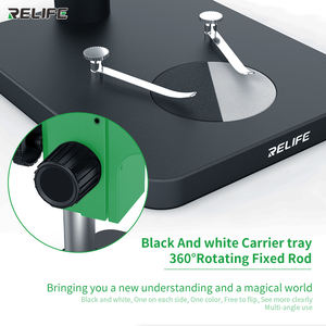 RELIFE RL-M3T-B3三眼HDステレオ顕微鏡大型プラットフォーム + SS-033光源 + 0.5CTVアダプター + M17タッチコントロールカメラ - Product Image 6