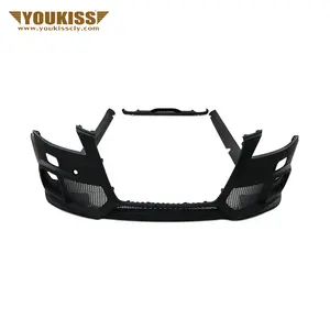 Genuine Body Parts CLY Car Bumper For Audi A 4 B 8 Upgrade RS4 Body Kits With Side Skirt Rear Lip