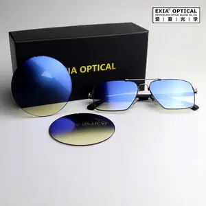 Exia y3 lentes de óculos de sol espelhado, fosco, flash formatado, cor uv400 base, curva 2