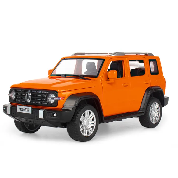 1/24 Scale Off-road Covered Version Convertible Simulation 6 Doors Open Alloy Pull Back Vehicle diecast model car