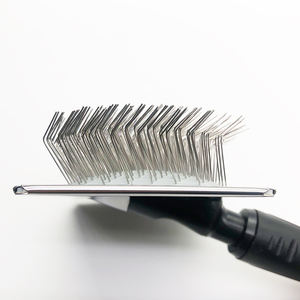 20503L yeni tasarım en çok satan köpek saç fırçası paslanmaz çelik ekstra uzun sert pin slicker profesyonel bakım - Product Image 1