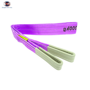 HFホット販売2tクレーンポリエステルリフティングウェビングスリング - Product Image 4