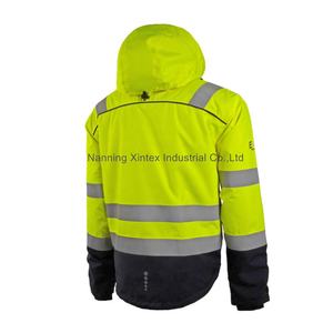 Veste d'hiver haute visibilité 2 en 1, vêtements de travail, EN20471, antistatique, veste de sécurité, coupe-vent haute visibilité, vêtements d'extérieur haute visibilité - Product Image 5