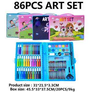 86 Piezas de Crayones de <span class=keywords><strong>Arte</strong></span> al por Mayor de Fábrica, Acuarelas, Pasteles al Óleo, Regalo para Niños, Papelería, Dibujo Artístico - Product Image 6