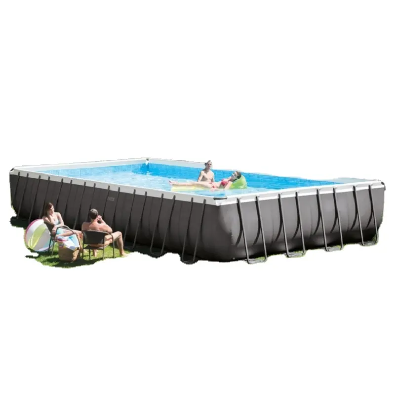 Intex 26374 Maat 975*488*132 Cm Bovengronds Ultra Xtr Rechthoekig Frame Zwembaden Stalen Zwembad Voor Kinderen En Volwassenen