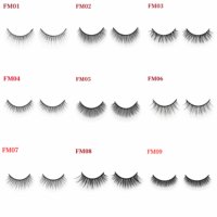Cils naturels Onlyall 3/4 courts et vaporeux 12 mm, sans cruauté, bande en coton ultra-fine, faux cils, aspect naturel H20