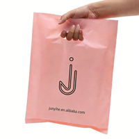 Sacs pliables écologiques promotionnels, sacs de courses en plastique, sacs en plastique avec impression de logo, rose, réutilisables