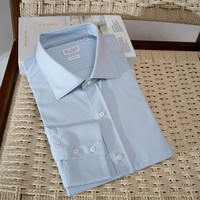 Kemeja Flanel Rajut Kerah Mandarin 100% Katun Pria ODM/OEM, Pewarnaan Benang, Lengan Panjang, 140g, Bernapas, Kasual, Kerja, Musim Panas