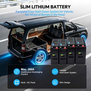 แบตเตอรี่ลิเธียมไอออนแบบ Deep Cycle 72V 40ah 50ah 12V 150ah ชุดแบตเตอรี่ 24v 100ah 200ah 250ah สำหรับรถยนต์ รถบ้าน รถตู้ RV ชุดแบตเตอรี่ 48 โวลต์ - Product Image 4