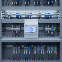 Analizador de Calidad de Energía Trifásico con Certificación CE MID Fineco EM4373 CT Modbus RTU RS485 IoT, Medidor de Energía con Precisión CL1.0