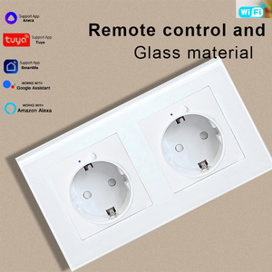 NOVSKI ab standart 153*82MM <span class=keywords><strong>WiFi</strong></span> akıllı kontrol ve ses kontrolü çift duvar prizleri akıllı yaşam APP ile çalışmak - Product Image 3