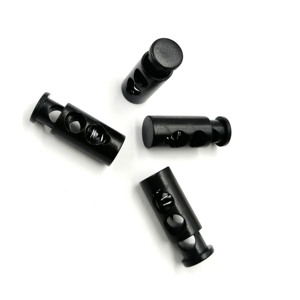 Bán buôn nhựa đôi lỗ dây đàn hồi khóa cuối mùa xuân chuyển đổi Stopper - Product Image 2