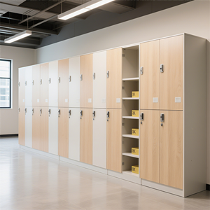 Neuer Wasserdichter Umweltfreundlicher Feuerfester Holz-Sport-HPL Z-förmiger 12mm Dicker Moderner Outdoor-Aufbewahrungsschrank für Fitnessstudios und Apartments - Product Image 4