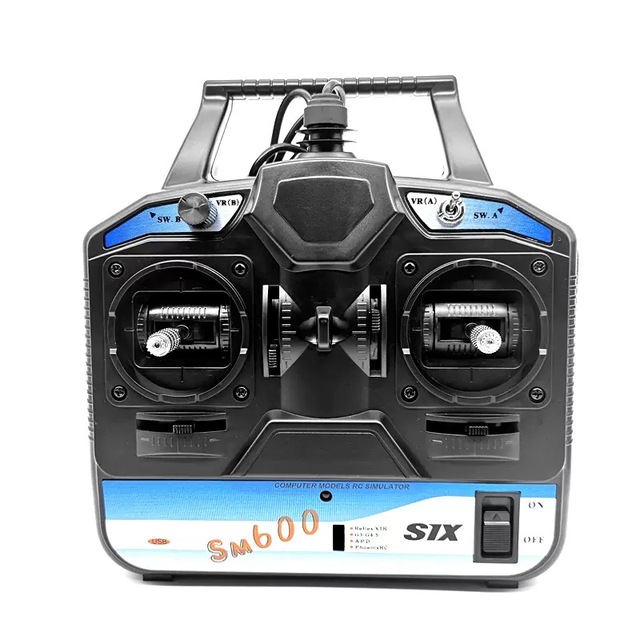 SM600 CAAC RC Flight Simulator, 6CH USB Drone Simulator Controller for , FPV Drone Fixed Wing Remote Control Training Handle