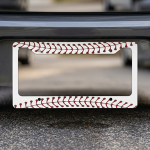 SjasisSportsSpace - Soporte para Matrícula de Béisbol con Diseño de Costuras, Distancia entre Agujeros de 175 mm, Compatible con Coches Tesla y Ford, de Plástico - Product Image 2