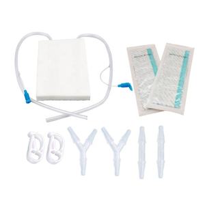 Peralatan rias terapi luka tekanan negatif, termasuk tabung spons hitam dengan bantalan, lapisan perekat konektor medis - Product Image 1