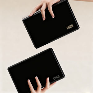 Blocs de yoga en mousse EVA écologiques personnalisés avec logo, haute densité, type à coins arrondis pour le fitness, le Pilates et les exercices - Product Image 1