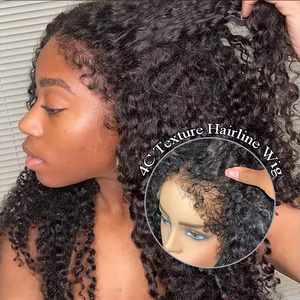 ELI Perruque <span class=keywords><strong>afro</strong></span> frisée bouclée courte Bob sans colle Lace Front cheveux vierges brésiliens cheveux naturels perruques de cheveux humains pour femmes noires - Product Image 5