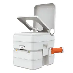 Mobile Toilet Seaflo Outdoor Mobile Toilet 20L Capacity Automatic Flush Camping Portable Chemical Toilet