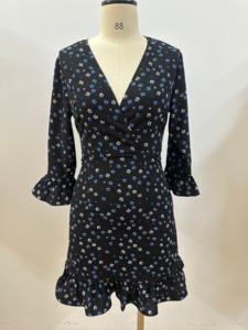 Abiti da Donna, Nuovo Design, <span class=keywords><strong>Vestito</strong></span> Mini a Tinta Unita con <span class=keywords><strong>Maniche</strong></span> <span class=keywords><strong>Lunghe</strong></span>, Abito Casual Femminile - Product Image 6