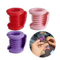 Bol à fil en PET en forme de mouton - Outil de tricot portable, simple, durable et coloré pour le tricot à la main et la couture