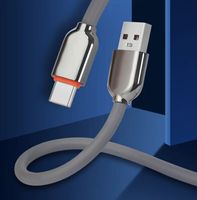 Câble de données USB-A vers Type-C 3A à charge rapide de 1 mètre, en cuivre plaqué aluminium et PVC, pour téléphones mobiles, ordinateurs, appareils photo