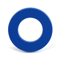 Rondelle plate métrique en acier inoxydable 316 avec revêtement PTFE, surface en téflon bleu, rondelle simple